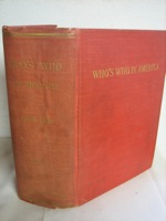 Who's Who In America: A Biographical Dictionary of Notable Living Men and Women of the United States 1908-1909, Marquis, Albert Nelson Who's Who In America: A Biographical Dictionary of Notable Living Men and Women of the United States 1908-1909, Marquis, Albert Nelson