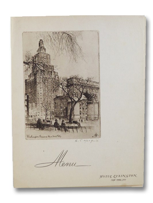 Menu, Hotel Lexington, New York City, Wednesday, December 22, 1948. Menu, Hotel Lexington, New York City, Wednesday, December 22, 1948.
