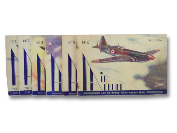 Air Album: L'Identification des Appareils en Vol, Six Volume Set (Nos. 1-6), Vassilliere, Tony; Cave, Lucien Air Album: L'Identification des Appareils en Vol, Six Volume Set (Nos. 1-6), Vassilliere, Tony; Cave, Lucien