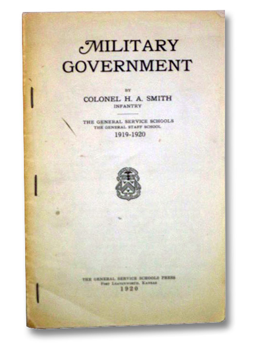 Military Government, Smith, H.A. Military Government, Smith, H.A.
