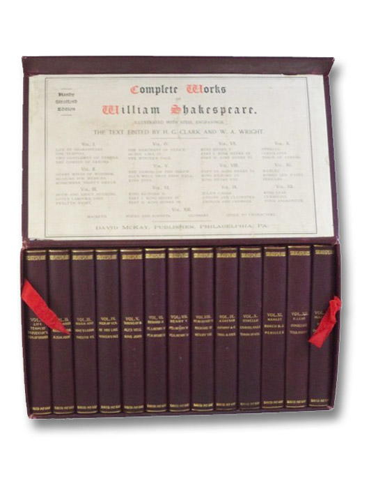 Complete Works of William Shakespeare. Handy Stratford Edition, in Thirteen Volumes., Shakespeare, William; Clark, H.G.; Wright, W.A. Complete Works of William Shakespeare. Handy Stratford Edition, in Thirteen Volumes., Shakespeare, William; Clark, H.G.; Wright, W.A.