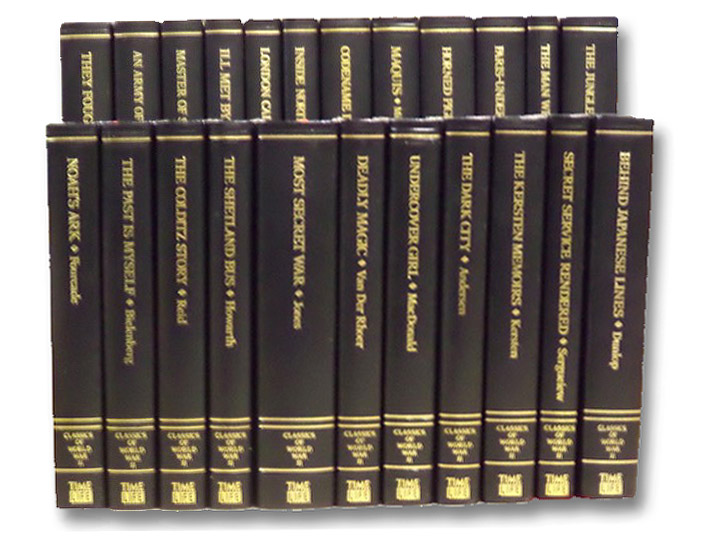 Classics of World War II: The Secret War, 23 Volume Set: They Fought Alone; An Army of Amateurs; Master of Spies; Ill Met by Moonlight; London Calling North Pole; Inside North Pole; Codename Dora; Maquis; Horned Pigeon; Paris - Underground; The Man Who Never Was; The Jungle is Neutral; Noah's Ark; The Past is Myself; The Colditz Story; The Shetland Bus; Most Secret War; Deadly Magic; Undercover Girl; The Dark City; The Kersten Memoirs, 1940-1945; Secret Service Rendered; Behind Japanese Lines, Keats, John; de Vomecourt, Philippe; Moravec, Frantisck; Moss, W. Stanley; Giskees, H.J.; Dourlein, Pieter; Rado, Sandor; Millar, George; Shiber, Etta; Montagu, Ewen; Chapman, F. Spencer; Fourcade, Marie-Madeleine; Bielenberg, Christabel; Reid, P.R.; How Classics of World War II: The Secret War, 23 Volume Set: They Fought Alone; An Army of Amateurs; Master of Spies; Ill Met by Moonlight; London Calling North Pole; Inside North Pole; Codename Dora; Maquis; Horned Pigeon; Paris - Underground; The Man Who Never Was; The Jungle is Neutral; Noah's Ark; The Past is Myself; The Colditz Story; The Shetland Bus; Most Secret War; Deadly Magic; Undercover Girl; The Dark City; The Kersten Memoirs, 1940-1945; Secret Service Rendered; Behind Japanese Lines, Keats, John; de Vomecourt, Philippe; Moravec, Frantisck; Moss, W. Stanley; Giskees, H.J.; Dourlein, Pieter; Rado, Sandor; Millar, George; Shiber, Etta; Montagu, Ewen; Chapman, F. Spencer; Fourcade, Marie-Madeleine; Bielenberg, Christabel; Reid, P.R.; How