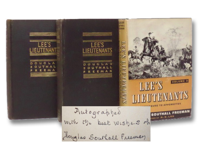 Lee's Lieutenants: A Study in Command, Three Volume Set -- Manassas to Malvern Hill; Cedar Mountain to Chancellorsville; Gettysburg to Appomattox, Freeman, Douglas Southall Lee's Lieutenants: A Study in Command, Three Volume Set -- Manassas to Malvern Hill; Cedar Mountain to Chancellorsville; Gettysburg to Appomattox, Freeman, Douglas Southall