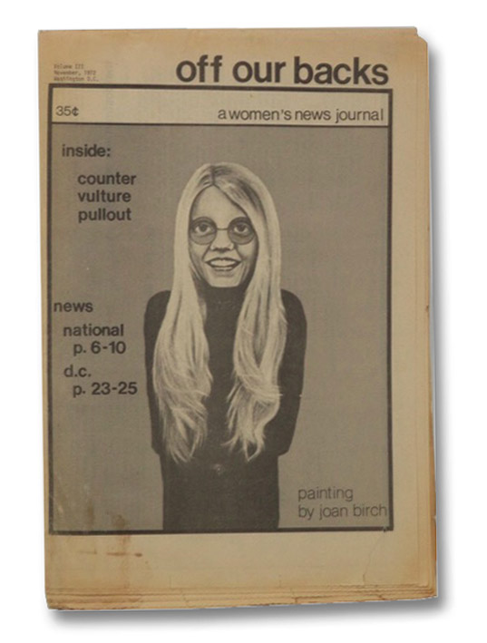 Off Our Backs: A Women's New Journal, Volume III, Number 3, November, 1972 Off Our Backs: A Women's New Journal, Volume III, Number 3, November, 1972